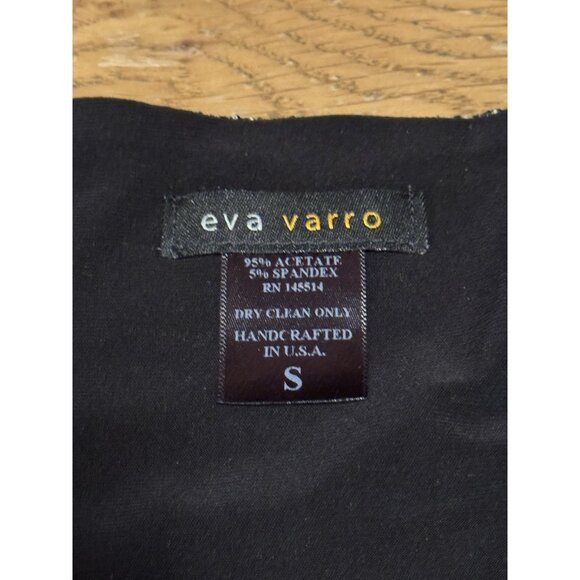 Eva Varro Tunic Shark Bite Hem Size Small USA Made Modern Designer Career‎ City - Picture 3 of 9